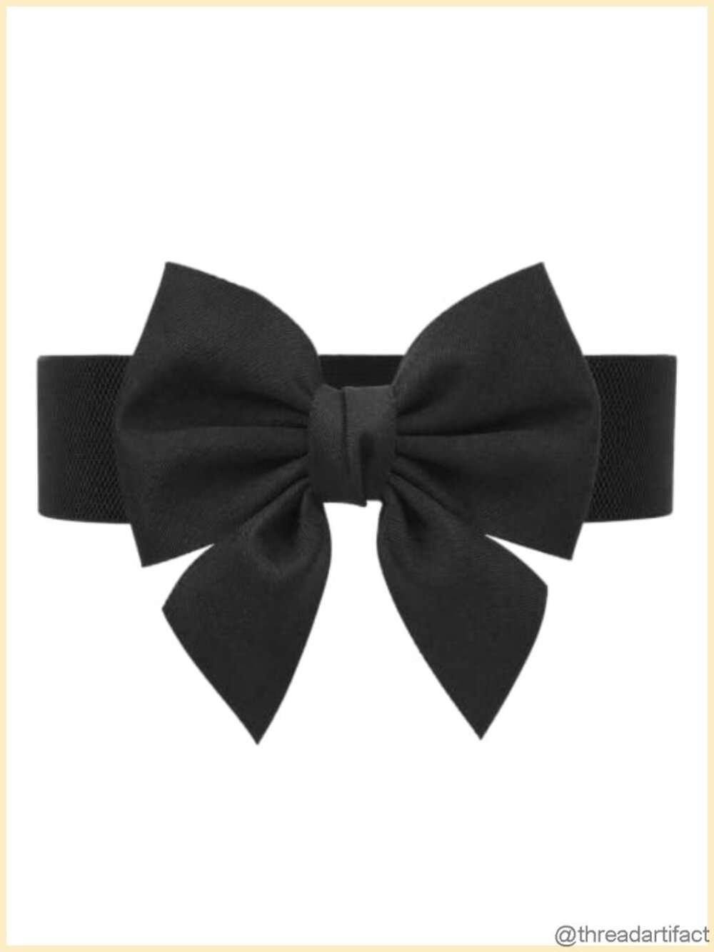 Women's Wide Elastic Waist Bow Belt Stretchy Corset Sash for Dresses